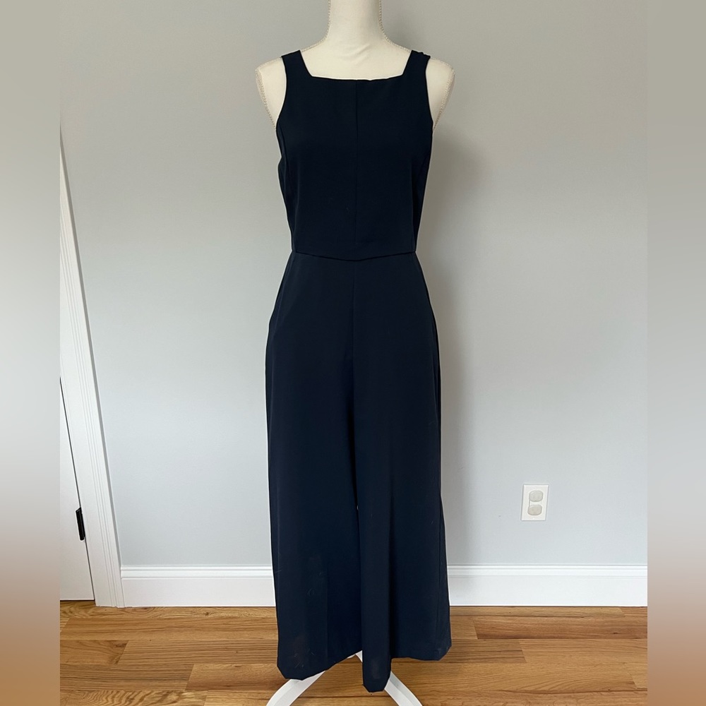 Open Back Navy Romper